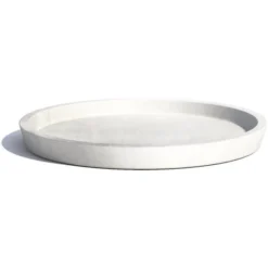 ECOPOTS Amsterdam Onderschotel - Witgrijs Ø 45 Cm