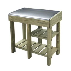 Oppottafel FLORINE - Verzinkt Werkblad